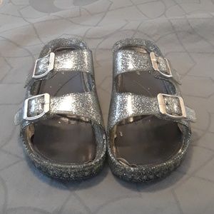Sparkly Berconstalk  slip on sandals